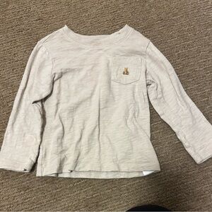 Kids Beige Long Sleeve Shirt